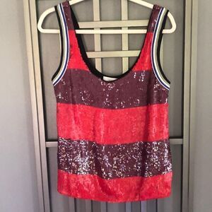 3.1 Phillip lim Striped sequins tank, top blouse size M